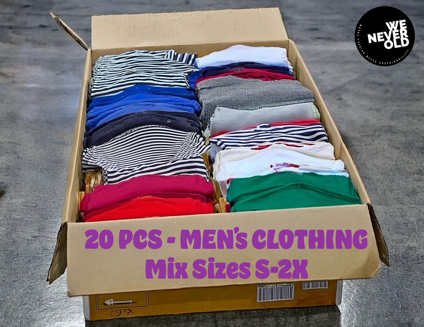 Men’s Clothing Bundle 20 pcs | Mix Sizes S-2X | Wholesale, Resale, Consignment