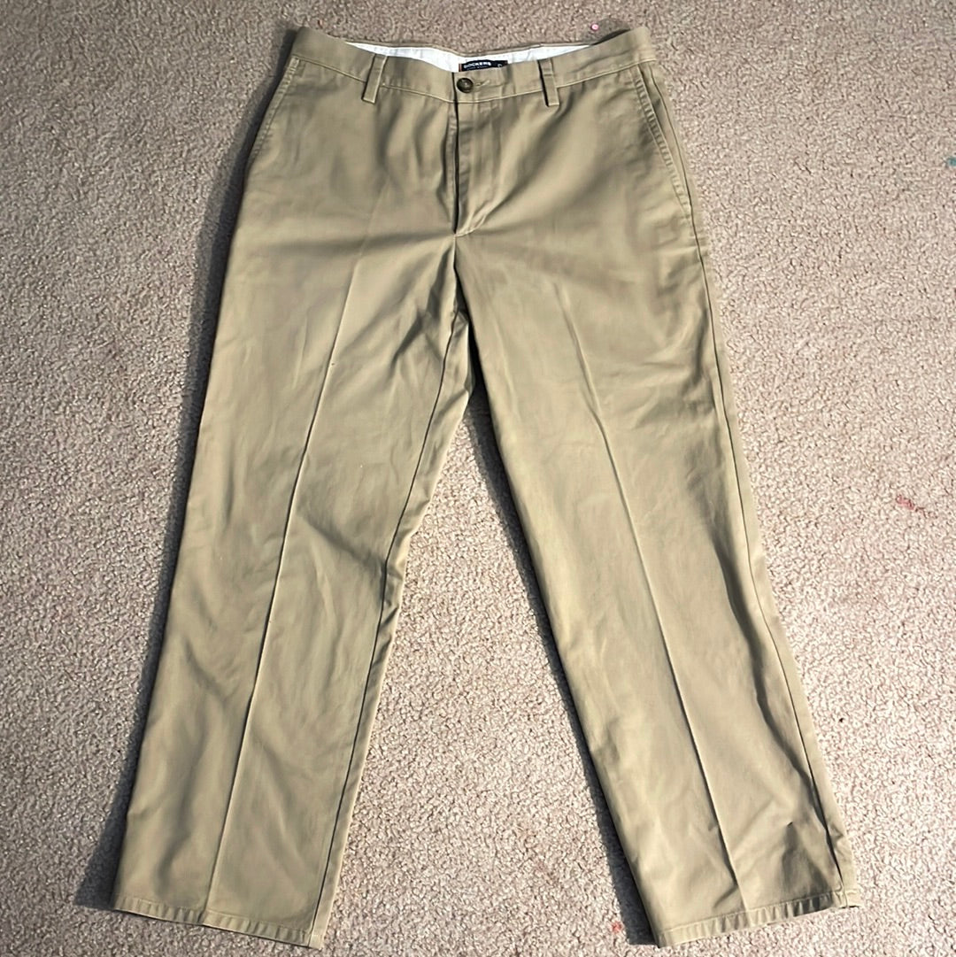 Dockers Mens Chino Pants New 32 x 29 Easy Khaki Classic Fit Flat Front